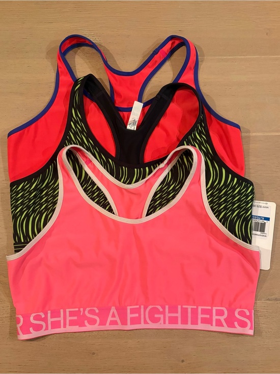 Under Armour Other - Under Armour Pink & Neon Green Racerback Sports Bras – Pack of 3